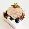 Decoración para cupcakes de San Valentín con estilo transfronterizo. Decoración acrílica para tartas con el texto "Amor, feliz día de San Valentín".