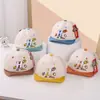 Gorro de malla para bebé verano nuevo lindo caricatura niño protección solar ala suave gorra de visera niña estilo coreano sombrero de sol G310