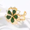 Nuevo Anillo de Flor Tridimensional Hueco de Doble Capa de Loto Elegante y Dulce de Venta Caliente Transfronterizo Pulsera Aretes Collar