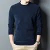 Suéter Casual de Punto Chenille para Hombre, Nuevo, Cuello Redondo, Estilo Coreano Juvenil, Holgado, Suéter Top para Hombre