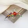 Broche Transfronterizo Nuevo de Alta Gama Lazo Insecto Flor Femenino Anti-Exposición Fijo Ropa Versátil Corsage