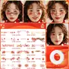 2026 Año Nuevo Maquillaje Infantil Pegatinas Faciales Rubor Pegatinas Faciales Estilo Chino Nuevo Estilo Chino Año del Caballo Creativo Ambiente de Nochevieja