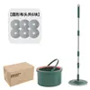 Mop Rotativo Doméstico Preguiçoso Tambor Limpeza Separação de Esgoto Mop Sem Mãos Limpeza Doméstica Tambor Absorvente de Água Mop Limpeza