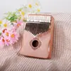 Piano de Pulgar Kalimba 17 Tonos 21 Tonos Piano de Cinco Dedos para Niñas Principiantes Instrumento Musical de Cristal Piano de Pulgar de Tablero Único