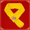 Bufanda de Año Nuevo para Gatos y Perros Transfronteriza, Bufanda Tejida Roja para el Festival de Primavera, Estilo Chino con Buen Significado Auspicioso, Hecha a Medida para Perros Grandes