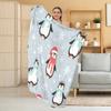 Manta de Flanela Personalizada Manta com Impressão Digital de Natal Manta Grossa para Outono e Inverno Manta para Sofá e Ar Condicionado Manta para Soneca