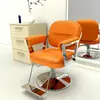 Silla de salón de alta gama para peluquerías, elegante y sencilla, silla de peluquería popular en línea, taburete de corte de pelo ajustable y giratorio
