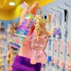 Llavero de Oso Violento Colorido de Cristal Acrílico para Mujer, Lindo, de Moda, Exquisita Muñeca de Resina, Colgante para Llavero