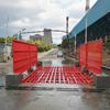 Máquina de Limpeza de Rodas para Veículos de Transporte de Entrada e Saída de Fábrica, 6m de Comprimento, Plataforma de Lavagem Semi-Fechada para Veículos de Engenharia