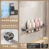 Estante para zapatillas con ventosa para baño, sin perforaciones, para almacenamiento de zapatos, artefacto de almacenamiento para escurrir, estante para colgar en la pared del inodoro.