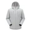 Sudadera deportiva con capucha softshell para actividades al aire libre estilo Kelong, unisex, cortavientos, impermeable, de una sola capa