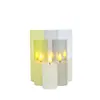 Comercio Exterior Transfronterizo Luces Electrónicas de Velas LED Set de 3 Piezas Plástico ABS Pila de Botón Velas de Té para Navidad Halloween