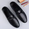 Zapatos de Frijol Estilo Caliente en Vivo para Hombre Piel Genuina Piel de Vaca Transfronterizos de Gama Alta para Hombre Zapatos de Cuero Casual de Negocios Mocasines Zapatos para Conducir