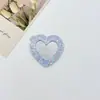 Brillo Transfronterizo Dibujos Animados Corazón Flor Espejo Accesorios Joyería DIY Bolsa de Lápiz Labial Bolso con Colgante de Corazón Accesorios