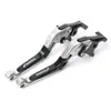 Aplicable a Honda NWG150 NWT150, esta es una palanca de freno y embrague plegable ajustable de seis velocidades, manija de freno de mano CNC