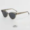 Tablero texturizado alta protección UV gafas de sol polarizadas montura negra patillas ojo de gato cuadradas redondas gafas de sol TR90