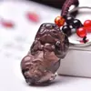 Obsidiana Cristalina de Sección Alta Una, Dos Monedas, Ojo de Tigre Pixiu Piedra Zorro Llavero, Colgante para Bolsos, Múltiples Estilos