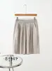 Shorts de Algodón y Seda de Verano de Cintura Alta con Bolsillos de Pierna Ancha para Mujer, Nuevos, Holgados, Casuales, Capris, Pantalones Versátiles Simples para Casa