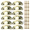Juego de 12 Cajones Finos, Conchas, Láminas de Hierro, Tiradores Retro, Tiradores de Gabinete Semicirculares, Decoración para el Hogar, 82mm Pasado de Moda