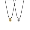 Colar Corrente de Suéter Puxável Ajustável com Pingente Irregular Geométrico Gota d'Água Estilo Igual de Blogueira Coreana Moda Nicho Feminino