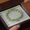 Pulsera de Cuentas de Calcedonia Entrelazadas de Moda para Mujer, Diseño Nicho de Lujo Ligero, Pulsera Moderna y Elegante para Regalo