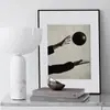 Pintura Decorativa Minimalista Moderna Fotografía Figura Blanco y Negro Esfera Pintura Colgante Entrada Sala de Estar Pared de Fondo Estudio Mural