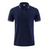 Camisa polo a rayas ropa de trabajo personalizada impresión equipo camisa cultural de empresa ropa de trabajo de verano camiseta de manga corta logo bordado