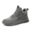 Botas Martin Casuales Antideslizantes de Moda Nueva Otoño para Hombre Zapatos de Caña Alta para Hombre para Exteriores y Viajes al Trabajo Zapatos de Trabajo Deportivo para Protección Laboral