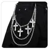 Acessórios Transfronteiriços Tendência Versátil Estrela de Cinco Pontas Pingente Multicamadas Corrente de Cintura Moda de Rua Corrente de Metal Corrente de Calça Personalidade