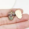 Joyas transfronterizas serie fantasma no muerto estampado de Halloween colgante de calavera pulsera de aleación colgante de llavero