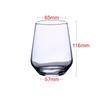 Copo de Suco Benma Copo Transparente Criativo Copo de Iogurte Barriga Grande Copo de Água Doméstico Sem Base Vermelho Importado Tamanho Pequeno Copo para Infusão Fina