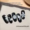Como Juego de Pinceles para Uñas para Salones de Uñas, Especializado para Pintura Degradada, Dibujo de Pétalos, Dibujo de Flores y Dibujo de Líneas, Pinceles Multifuncionales para Uñas
