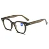 Moda europea y americana nueva elegante caja gafas de lectura anti-luz azul a prueba de UV alto sentido venta al por mayor transfronteriza 8283