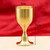 Copos de Vinho de Cobre em Tamanhos Grande, Médio e Pequeno, Copos de Vinho de Latão Puro, Taças Estilo Antigo, Copos Pequenos de Vinho para Oferecer ao Deus da Riqueza, Copos para Água