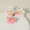 Cabeças de flores de cerejeira artificiais feitas de tecido de seda para decorações de casamento DIY, parede de flores, acessórios de cabelo e materiais de artesanato com flores artificiais