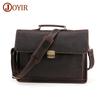 Bolsa Transversal para o Dia a Dia, Pasta, Bolsa Masculina, Couro Crazy Horse, Couro Genuíno, Bolsa de Mão Masculina de Luxo, Bolsa para Laptop de 15,6 polegadas
