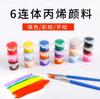 Boneca de Gesso Pigmento de Cor Acrílico Terno Seis em Um Pintura Grafite Jardim de Infância Belas Artes Materiais de Pintura DIY