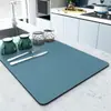 Tapete Escorredor de Cozinha Cor Pura Temu Novo Tapete Absorvente de Lama Diatomácea para Pia de Bancada Resistente ao Desgaste Tapete Isolante Anti-Escaldante