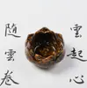 Pedrinhas de Cristal Natural Pedra Desmagnetizante de Lótus Tigela de Tesouro Armazenamento de Mesa para Oferenda a Buda Ornamentos Criativos de Resina Epóxi