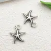 Accesorios para joyería diy aleación plata antigua vida marina concha delfín pulpo caballito de mar tortuga colgante colgante de llavero
