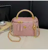 Bolso Bandolera Mini Cadena de Diamantes para Mujer 2026 Nuevo Bolso de Mano de Lujo Ligero Bolso de Hombro Elegante Bolso Cuadrado Pequeño