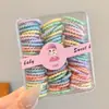Laços de Cabelo Fofos para Crianças Que Não Danificam o Cabelo, Elásticos de Alta Elasticidade para Meninas e Bebês, Cordões de Cabelo Pequenos do Tamanho de um Polegar