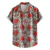 Nueva Camisa Hawaiana Casual de Estación Independiente Más Vendida Estampado 3D Manga Corta con Cuello para Hombre Camisa de Vacaciones en la Playa