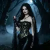 Corsé Estilo Europeo y Americano Halloween Corsé de Corte Moldeador de Cintura Adelgazante Encaje Ajustado Control de Abdomen Ballenas Corsé