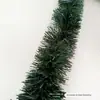 Guirlanda de Natal de Rattan Artificial com Fio de Metal para Decoração de Natal Verde Escuro Grama Superior