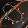 Ins Trendy Celebridad de Internet Mismo Estilo Collar de Perlas de Sirena para Mujer Lujo Ligero Nicho Diseño de Alta Gama Sentido Exquisita Cadena de Clavícula de Diamantes