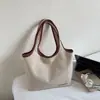 Bolsa de Lona Tote Gran Capacidad Bolso de Mano para Mujer Moda Bolso Cubo de Hombro Bolso de Mano para Viajes Cotidianos Comercio Exterior Transfronterizo