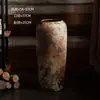 Jarrón de Piso Grande de Cerámica Estilo Chino Nuevo de Jingdezhen, Adorno para Jardín, Jarra de Cerámica Rústica con Aspecto Antiguo, Accesorio para Fotografía, Envío Gratis