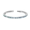 Amazon Cadena de Tenis Clásica Transfronteriza 3mm Hebilla de Circonita Acero de Titanio Incrustado Circonita Pulsera Acero de Titanio Pulsera de Circonita