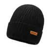 Nuevo Gorro de Invierno Cálido para Hombre con Forro de Felpa Engrosado Gorro para el Frío Gorro de Lana para Ciclismo Nuevo Gorro de Punto a Prueba de Frío